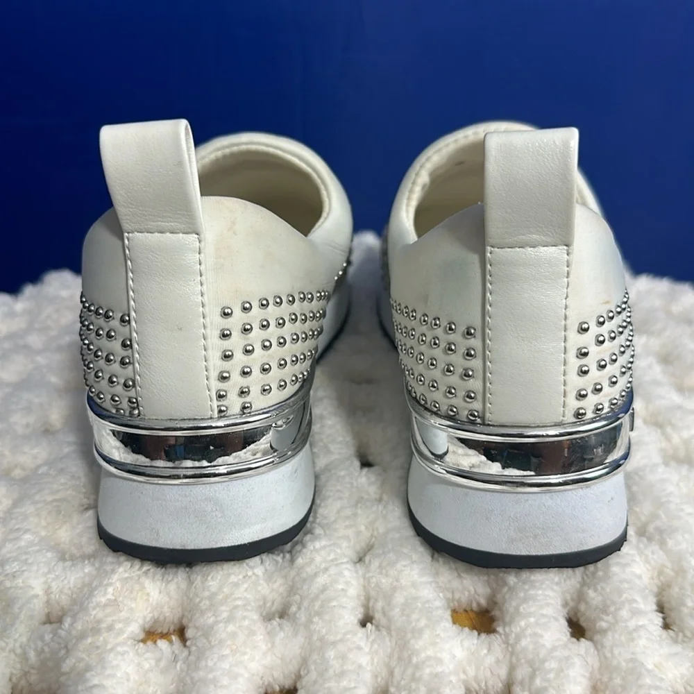 DKNY Women’s Size 5.5 Marel All Over Studded Slip-On Sneakers